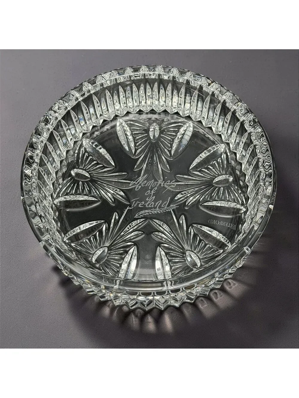 Rare Vintage Waterford Crystal Bottle Coaster / Bowl 5